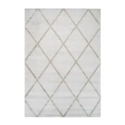 Webteppich Luxury 210 Elfenbein / Taupe 200/290 cm 