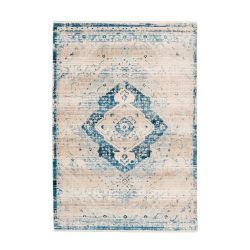 Webteppich Baroque 525 Creme/blau 120x170 120/170 cm 