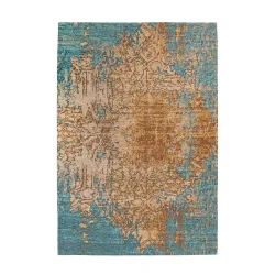 Teppich Primavera 725 Sand / Blau 80/150 cm 