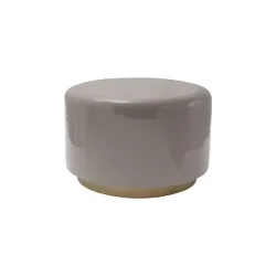 Hocker Artisse 250 Grau, Goldfarben Metall 