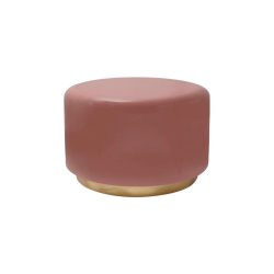 Hocker Artisse 250 Rosa, Goldfarben Metall 