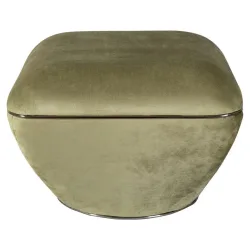 Hocker Contessa 125 Graphitfarben, Grün Textil 