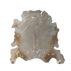 Flachwebeteppich Glam 110 Elfenbein / Gold 