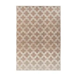 Flachwebeteppich Monroe 100 Taupe 120/170 cm 