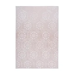 Flachwebeteppich Monroe 225 Rosa 80/150 cm 