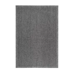 Flachwebeteppich Indonesia - Kediri Silber 80/150 cm 