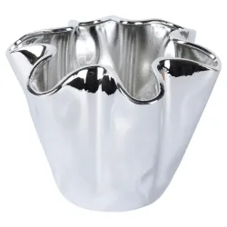 Vase Leo Silberfarben 16 cm 