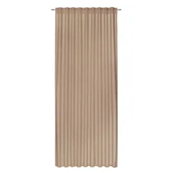 Fertigvorhang Jonna Taupe Ca. 135x245cm halbtransparent 