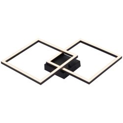 Led-deckenleuchte Corvin Opal/schwarz Max. 24 Watt  