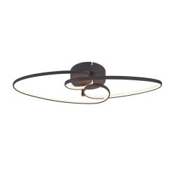 Led-deckenleuchte Ellu Schwarz Max. 24 Watt  