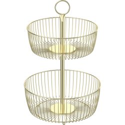 Obstschale Ivana Goldfarben 28,6/43,8 cm 