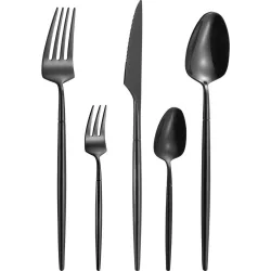 Besteckset Elegance In Schwarz, 20-Teilig 