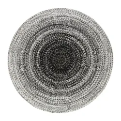 Flachwebeteppich Marie In Schwarz/weiss Ø Ca. 160cm 