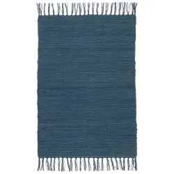 Fleckerlteppich Julia In Dunkelblau Ca. 70x230cm 70/230 cm 