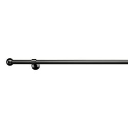 Vorhangstangenset Wand In Schwarz Ca. 120-210cm 120-210 cm 