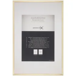 Bilderrahmen Aluminium In Goldfarben 61/91,5 cm 