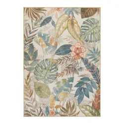 Flachwebeteppich Blätter 1 Multicolor Ca. 120x170cm 120/170 cm 