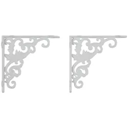 Wandhalter Aus Eisen In Weiss, 2er Set
