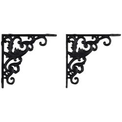 Wandhalter Aus Eisen In Schwarz, 2er Set
