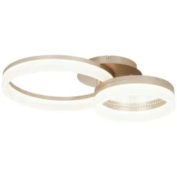 Led-deckenleuchte Ruli Weiss/gold Max. 24 Watt  