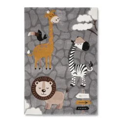 Kinderteppich Zoo 2 In Grau Ca. 160x230cm 160/230 cm 