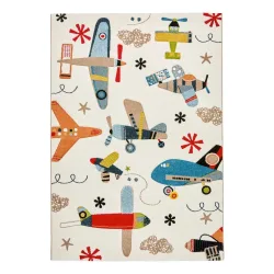 Kinderteppich Flugzeug Ca. 120x170cm 120/170 cm 