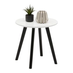 Beistelltisch Wave In Schwarz/weiss Holz, Holzwerkstoff 40/40/40 cm 