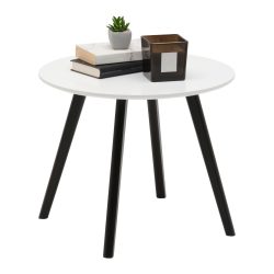 Beistelltisch Wave In Schwarz/weiss Holz, Holzwerkstoff 50/50/41,5 cm 