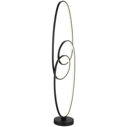 Led-stehleuchte Iti In Opal/schwarz Max. 39 Watt  
