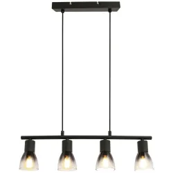 Hängeleuchte Hiz In Schwarz Max. 25 Watt 50/7,2/120 cm  