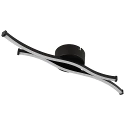 Led-deckenleuchte Loren Opal/schwarz Max. 12 Watt  