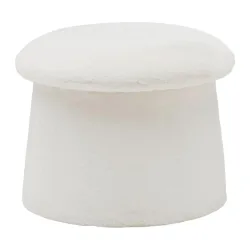 Hocker Fungi -Trend- Taupe Textil, Holzwerkstoff 