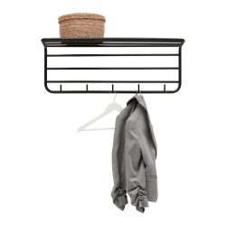 Wandgarderobe Pipe Schwarz