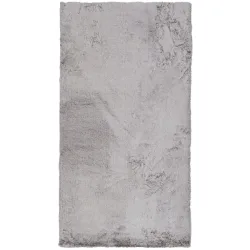 Kunstfell Denise 1 In Silber/weiss Ca. 80x150cm 80/150 cm 