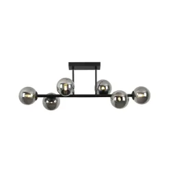 Deckenleuchte Lisib In Schwarz/chrom Max. 10 Watt  