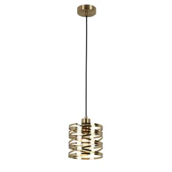 Hängeleuchte Silvain Messingfarben Max. 40 Watt 17/120 cm  