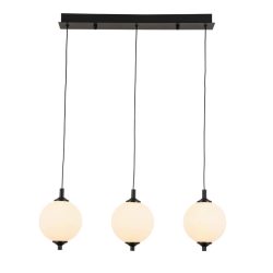 Led-hängeleuchte Wilm In Schwarz/weiss Max. 3x8 Watt 65/15/120 cm  