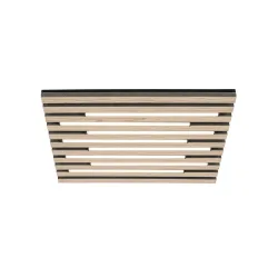 Led-deckenleuchte Ruko Schwarz/eichefarben Max. 24 W  