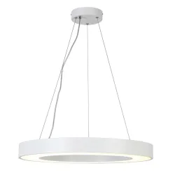 Led-hängeleuchte Sandl Weiss/chromfarben Max. 38 Watt 60/60/120 cm  