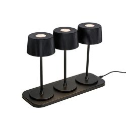 Akku-tischleuchte Thremo Schwarz, 3er Set  