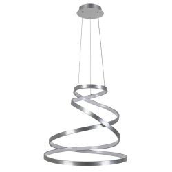 Led-hängeleuchte Silvi Alufarben Max. 40 Watt 50/50/120 cm  