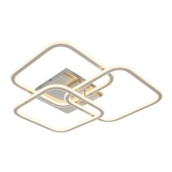 Led-deckenleuchte Siop Weiss/alufarben Max. 39 Watt  