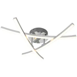 Led-deckenleuchte Kristina Silber-/chromfarben Max. 18 W  