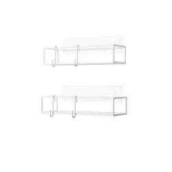 Duschregal Cubiko Weiss, 2er Set  