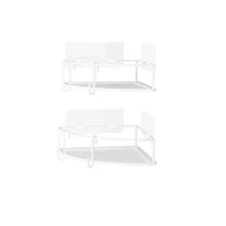 Duschregal Cubiko Weiss, 2er Set  