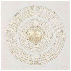Wanddeko Golden Eye Weiss/goldfarben Ca. 90x90cm 90/3/90 cm 