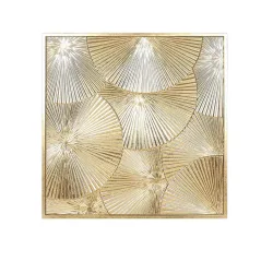 Wanddeko Dhalia Goldfarben Ca. 80x80cm 80/2,5/80 cm 