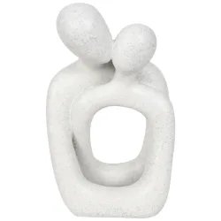 Skulptur Sandy White Weiss 