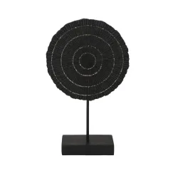 Skulptur Dark Sun Schwarz/goldfarben 