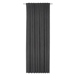 Fertigvorhang Leo Grau 135x255cm blickdicht 